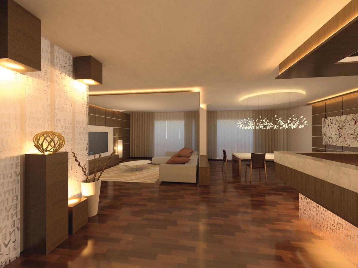 Moevenpick Hotel Du Lac Tunisi Esterno foto 3D rendering of a living room